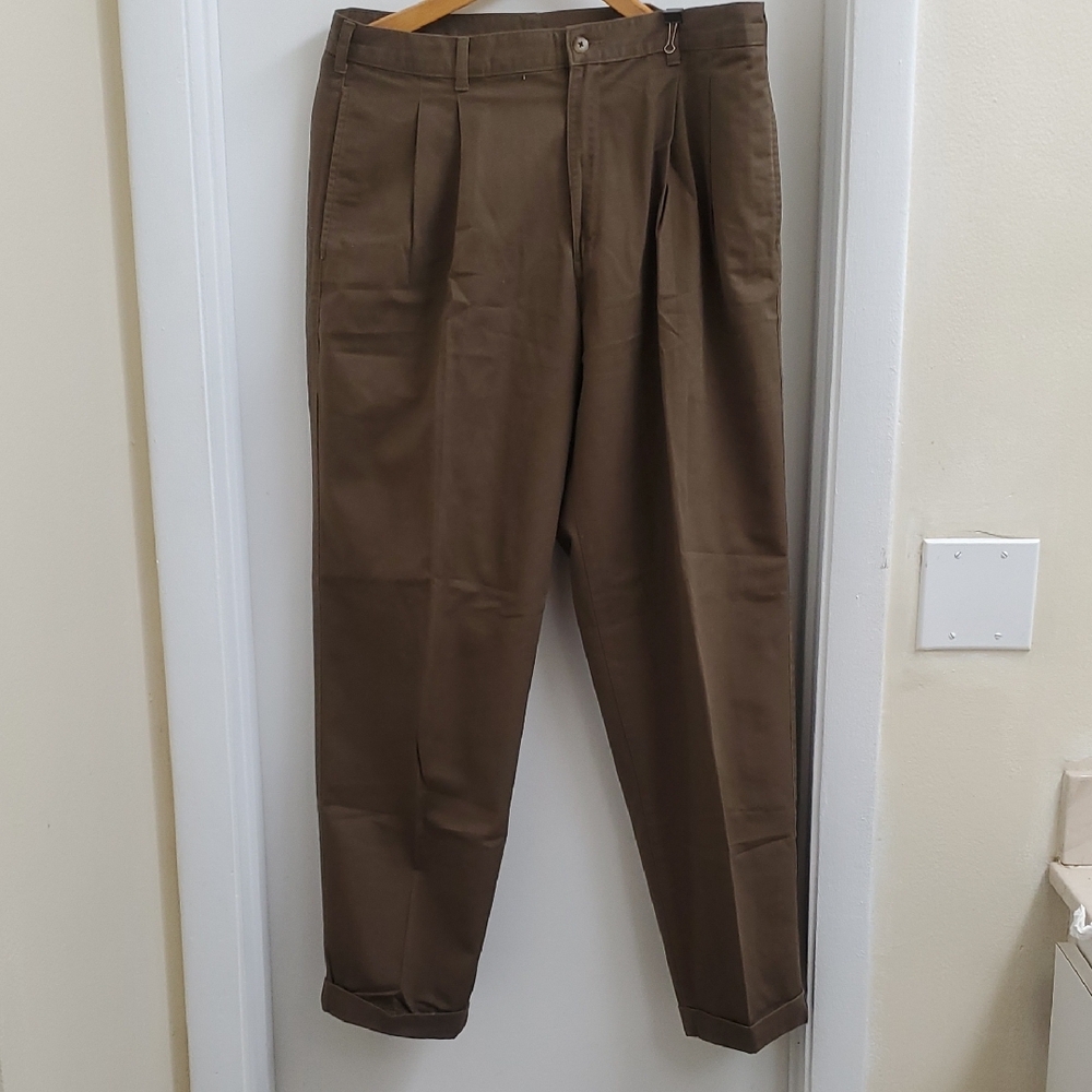 Vintage Bill Blass Casuall Men's Brown Pants Size 34×30